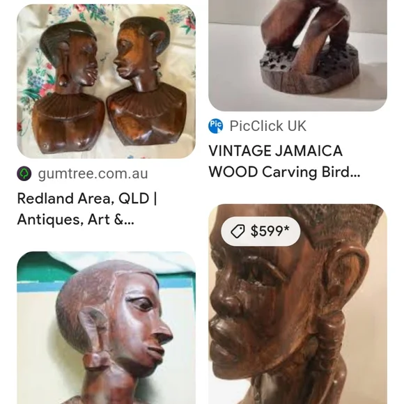 Handcrafted Brown Wooden Sculpture